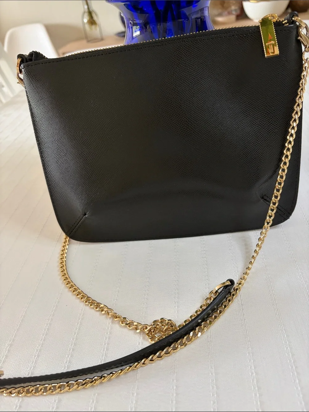Ted Baker London Black Crossbody with Pink Floral and Yellow Fruit Design